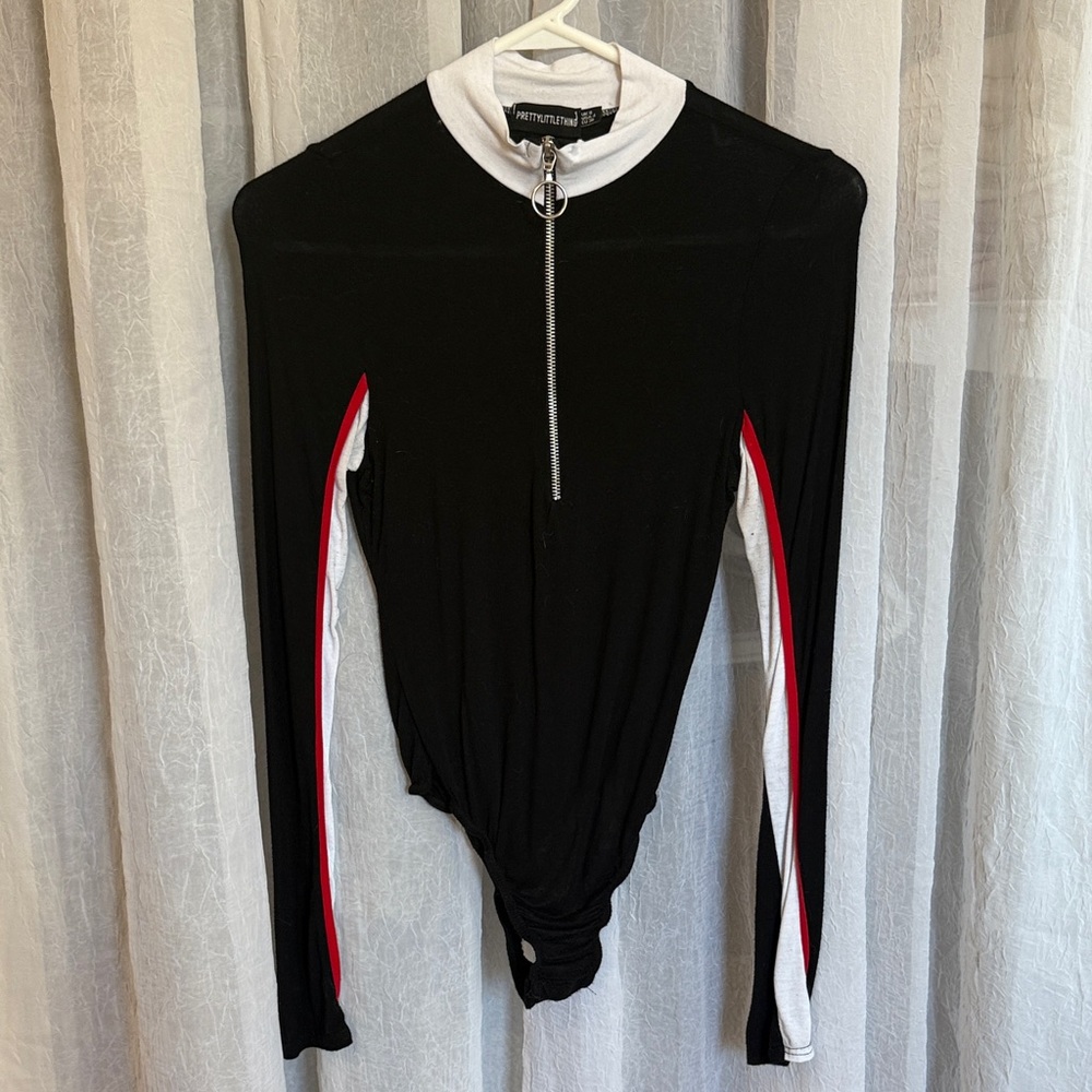PrettyLittleThing Zip-Up BodySuite